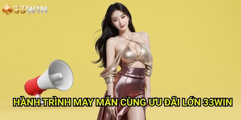 Hành trình may mắn cùng ưu đãi lớn 33WIN - Chuỗi Sự Kiện Độc Quyền